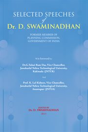 Selected speeches of dr. d. swaminadhan cover image