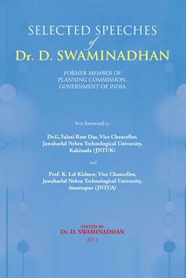 Cover image for Selected Speeches of Dr. D. Swaminadhan