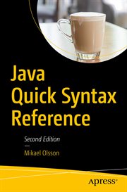 Java quick syntax reference cover image
