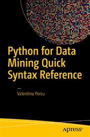 Python for Data Mining Quick Syntax Reference cover image