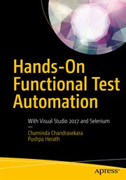 Hands-On Functional Test Automation : With Visual Studio 2017 and Selenium cover image