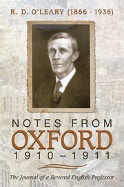 Notes from oxford, 1910ئ1911 cover image