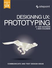 Designing UX : prototyping cover image