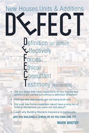Defect : new houses, units & additions cover image