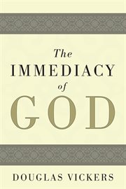 The immediacy of God cover image