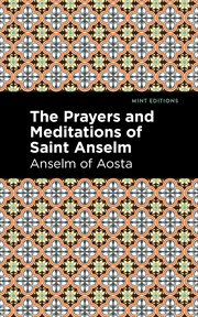 PRAYERS AND MEDITATIONS OF ST. ANSLEM cover image