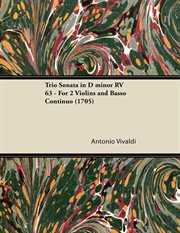 Trio sonata in d minor rv 63 - for 2 violins and basso continuo (1705) cover image