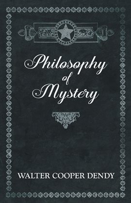 Cover image for Philosophy of Mystery