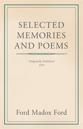 Cover image for Selected Memories and Poems
