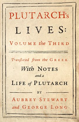 Cover image for Plutarch's Lives, Vol. III