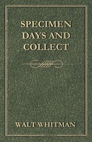 Specimen days and Collect cover image