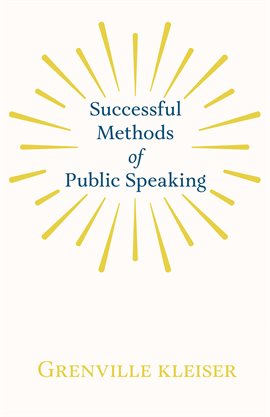 Cover image for Successful Methods of Public Speaking
