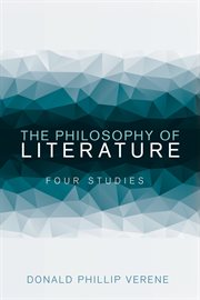 PHILOSOPHY OF LITERATURE : four studies cover image