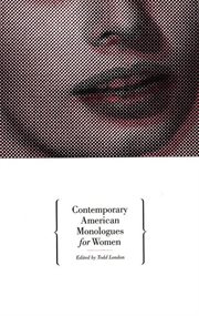 Contemporary American monologues for women cover image