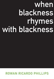 When blackness rhymes with blackness cover image