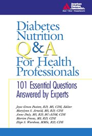 Diabetes nutrition Q & A for health professionals cover image