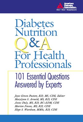 Cover image for Diabetes Nutrition Q&A for Health Professionals