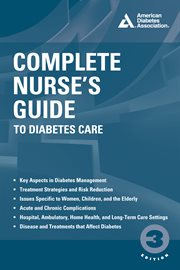 Complete nurse's guide to diabetes care cover image