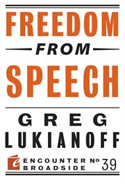 Freedom from speech cover image