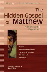 The hidden gospel of matthew cover image