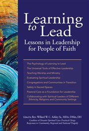 Learning to lead. Lessons in Leadership for People of Faith cover image
