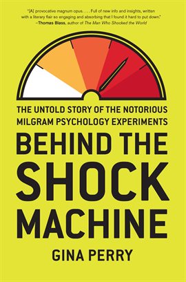 Cover image for Behind the Shock Machine