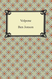 Volpone, or The fox cover image