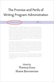 The promise and perils of writing program administration cover image