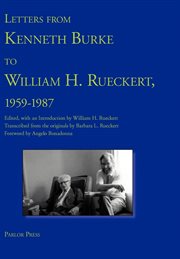 Letters from Kenneth Burke to William H. Rueckert, 1959-1987 cover image
