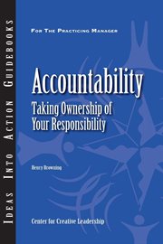 Accountability : taking ownership of your responsibility cover image
