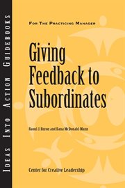 Giving feedback to subordinates cover image