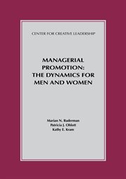 Managerial promotion : the dynamics for men and women cover image