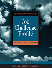 Job challenge profile : participant workbook cover image