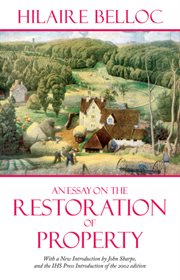 An essay on the restoration of property cover image