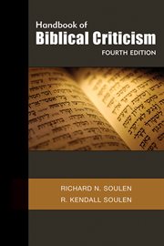Handbook of biblical criticism cover image