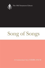 Song of songs : a commentary cover image