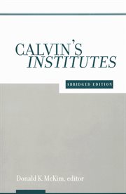 Calvin's Institutes cover image