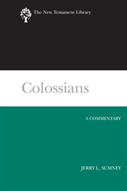 Colossians : a commentary cover image
