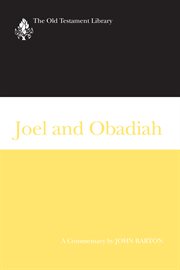 Joel and Obadiah : a commentary cover image