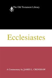 Ecclesiastes : a commentary cover image
