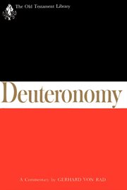 Deuteronomy : a commentary cover image
