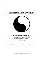 29th Infantry Division : a short history of a fighting division cover image