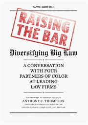 Raising the bar : diversifying big law cover image
