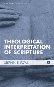 Theological interpretation of scripture cover image