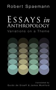 Essays in anthropology : variations on a theme cover image