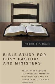 BIBLE STUDY FOR BUSY PASTORS AND MINISTE cover image