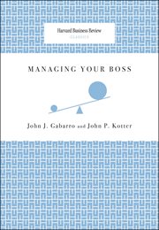 Managing your boss cover image