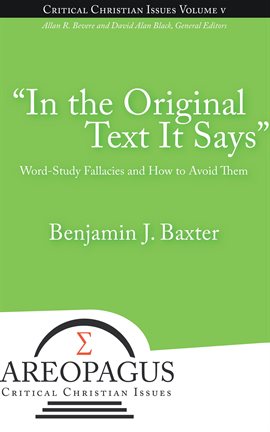 Cover image for "In the Original Text It Says"