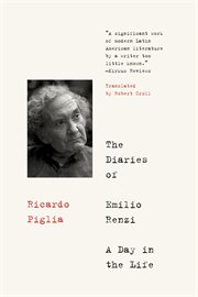 DIARIES OF EMILIO RENZI : a day in the life cover image