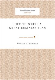 How to Write a Great Business Plan cover image